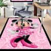 Minnie Mouse Pink Adventure Carpet For Playroom Bedroom Living Room Sofa Home Decorkids Game Area Rug Nonslip Floor Mat