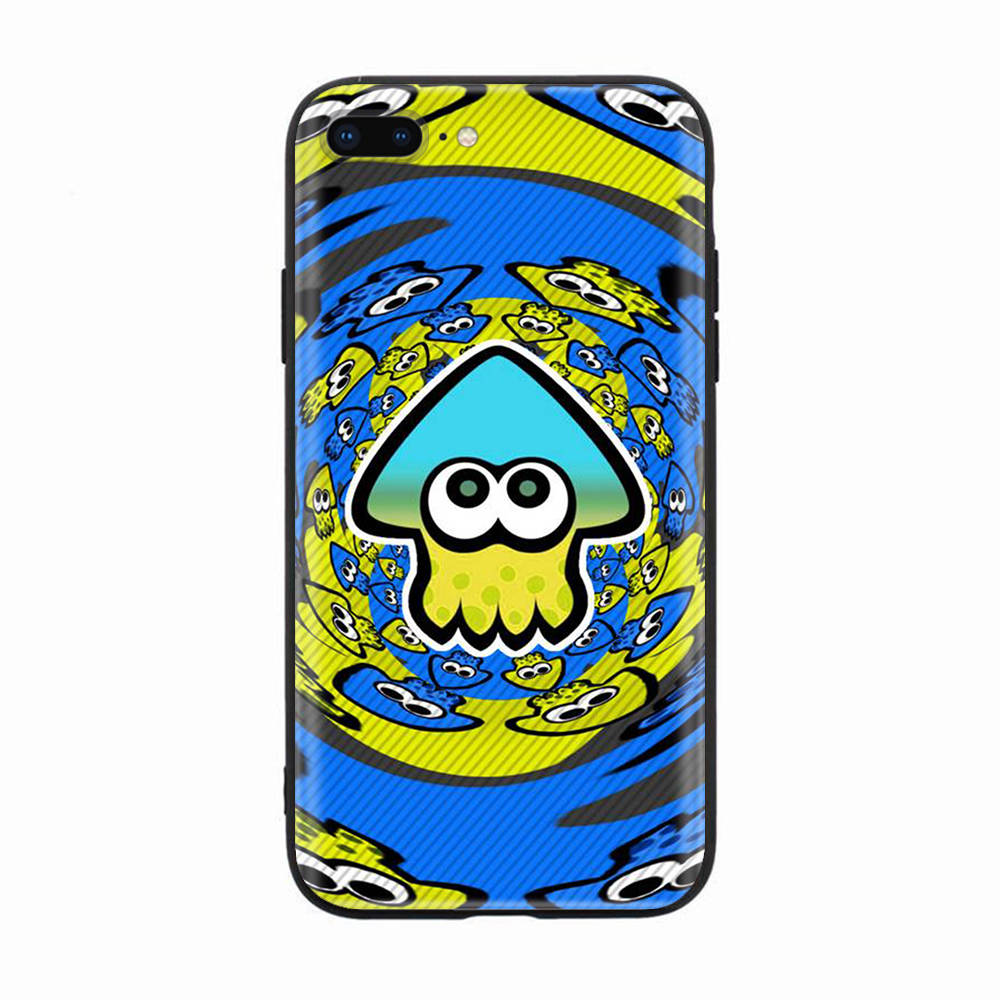 Černé pouzdro pro Xiaomi Redmi 13C Note 9 iPhone XR 7 8 14 15 11 12 13 X XS Pro Max Samsung A25 S23 S24 FE Ultra Plus Splatoon