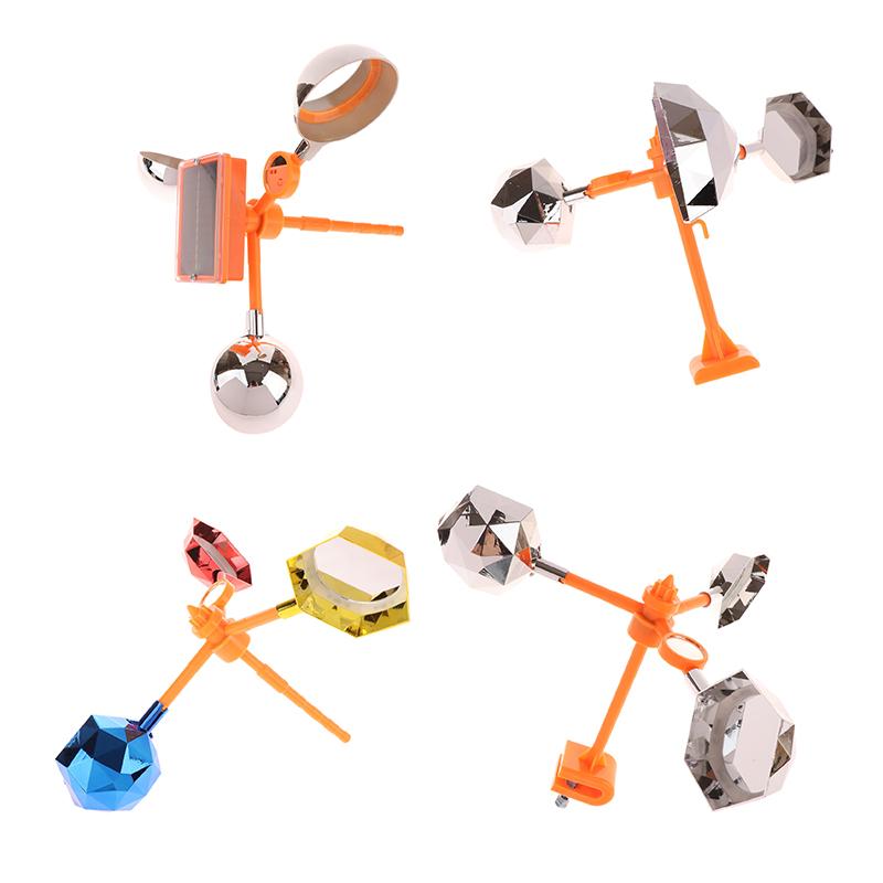 1 Set Waterproof Solar Energy Bird Repelling Device Reflector Farm Orchard Bird Scaring Device 360° Rotating Solar Bird Repeller