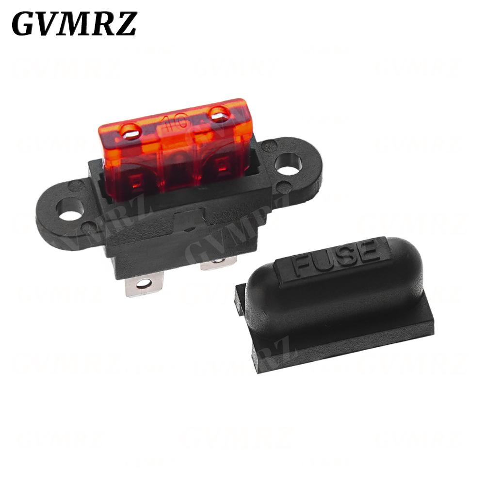 5PCS Waterproof Auto Standard Middle Fuse Holder + 1-50A Car Boat Truck ATC ATO Blade Fuse 3A 5A 10A 15A 20A 25A 30A 35A 40A 50A