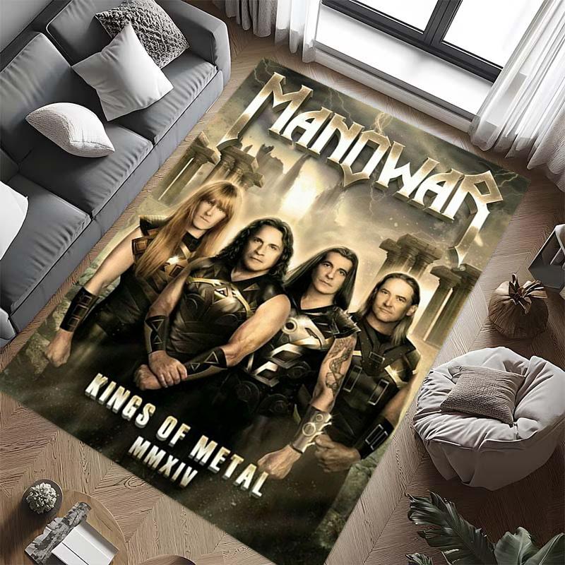 Manowar: Alfombra Power Glory Adecuada para todas las estaciones Decoración del hogar Arte para la habitación Felpudo