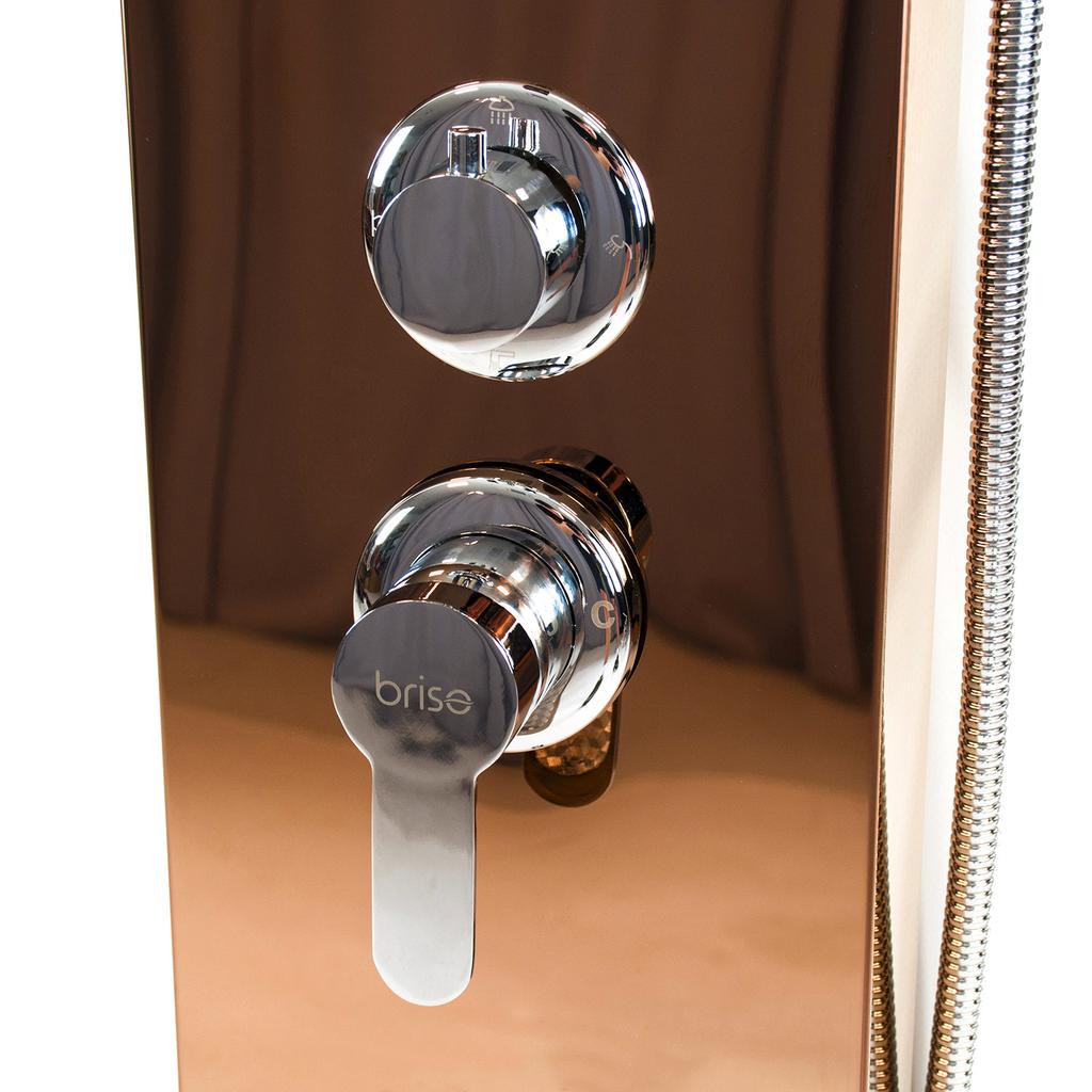 ROSE GOLD shower panel faucet