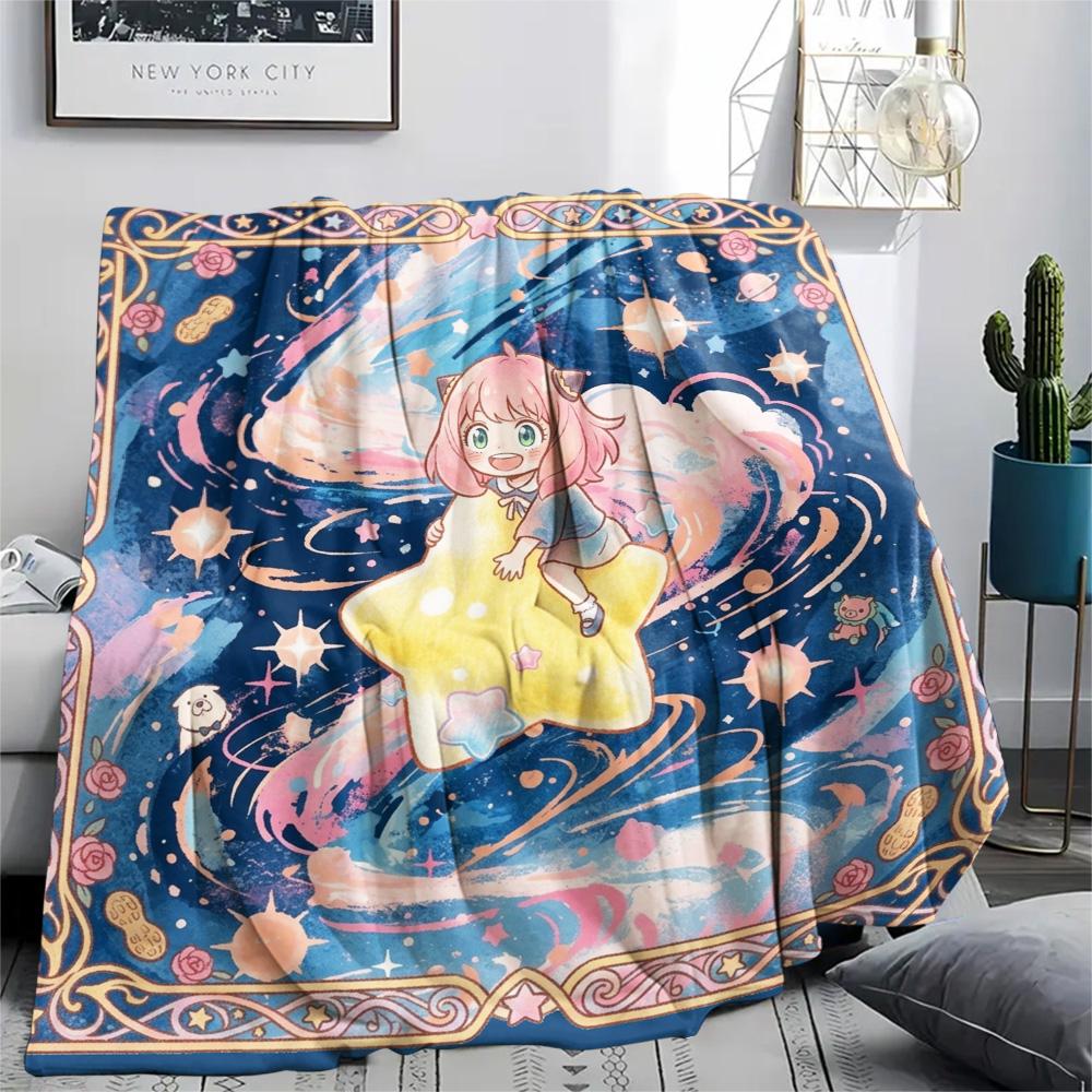 Anya Forger Print Flannel Blanket, Ultra Soft High Quality All Seasons Warm Throw, Home Decor Cozy Blanket, Perfect Christmas Gift