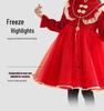 2026 Spring Festival Girls' Princess Dress - New Chinese Style Formal Wear for New Year