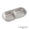 Korean Style Stainless Steel Divided Dipping Sauce Dish