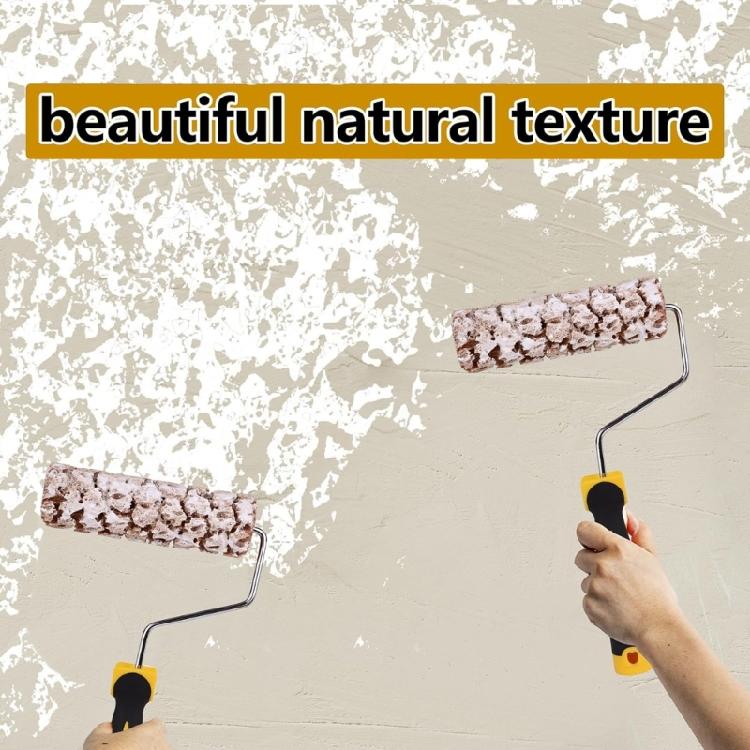 Rullo Texturizzante Assorbente Morbido con Impugnatura Ergonomica in Gomma Applicatori di Texture per Pareti per Compiti di Applicazione della Vernice