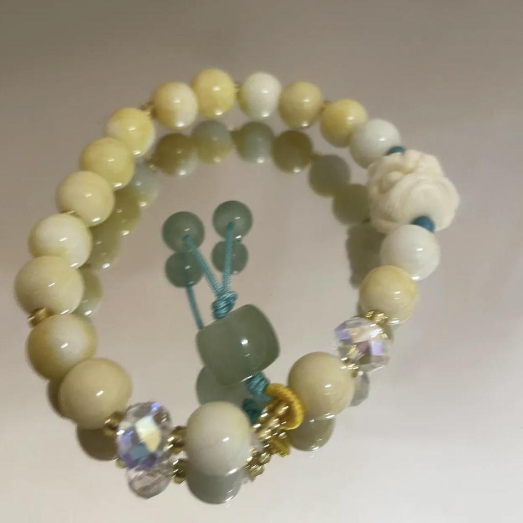 Elegant Crystal Butterfly Beaded Bracelet