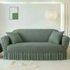 Copridivano Universale a L 3 Posti con Chaise Stretchabile Tessuto a Bolle Antipolvere Copertura Protettiva