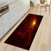 Cool Flower Pattern Sand Wardrobe Shoe Cabinet Long Floor Mat