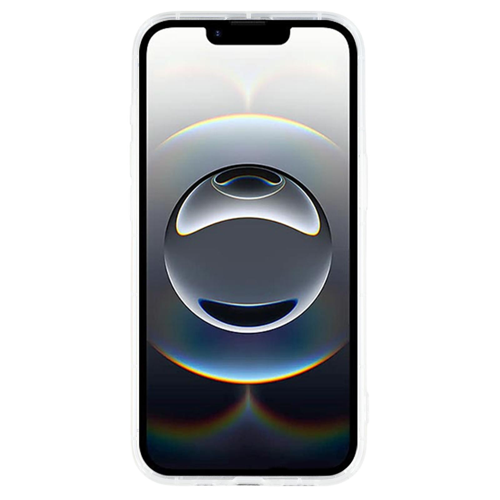 

For iPhone 16e Phone Case Transparent TPU Cover Airbag Protection (Big Rear Lens Hole) Type A