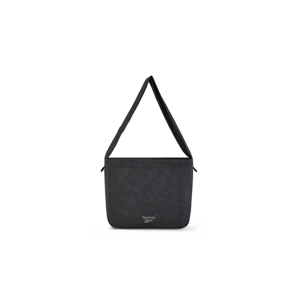 New Reebok Polyurethane Shoulder Bag, Crossbody Bag, Hobo Bag Regular Unisex Light Gray/Dark Gray RB240080M