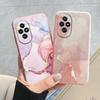 Colorful Marble Case For Honor 200 Luxury Soft Shockproof Cover Fundas For Honor200 90 Lite Shell Watercolor Oil Painting Coque