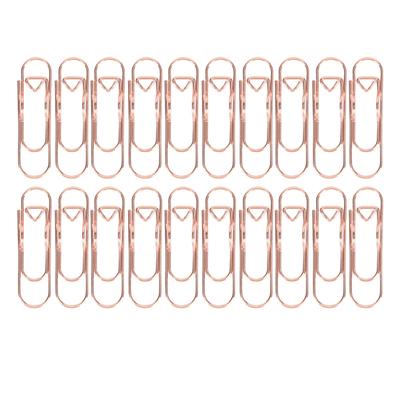 20 ks Kovové klipy na pera Pevný kov Silné upínání Odolný Růžové zlato Držák na pero na knihu pro kancelář