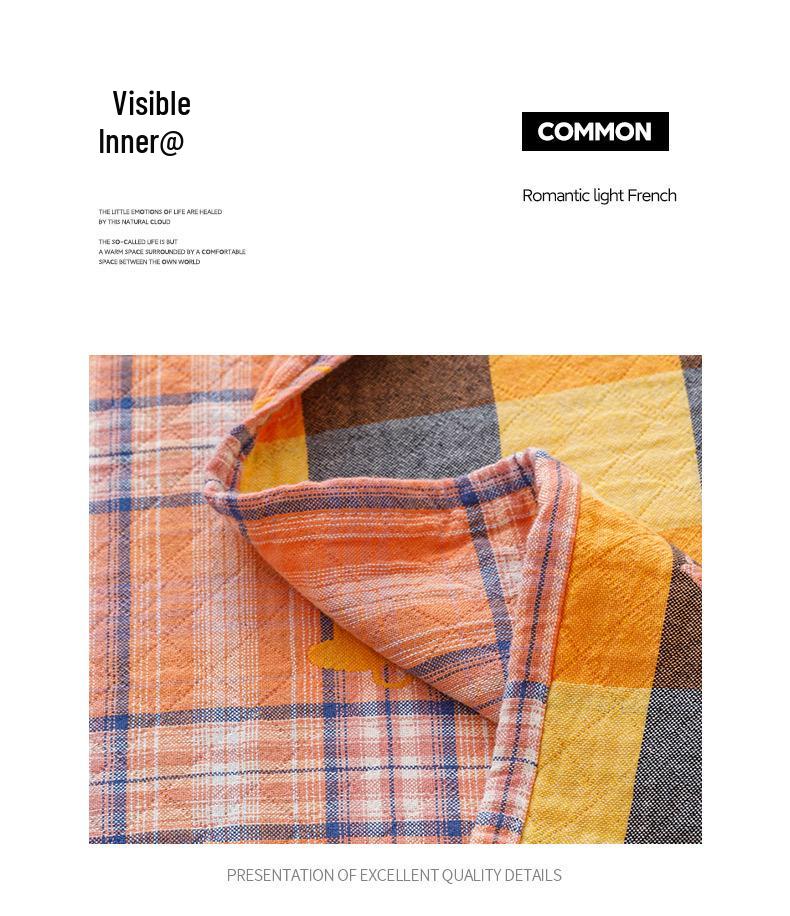 Spring & Summer 100% Cotton Triple-Layer Gauze Cooling Quilt for Home and Office