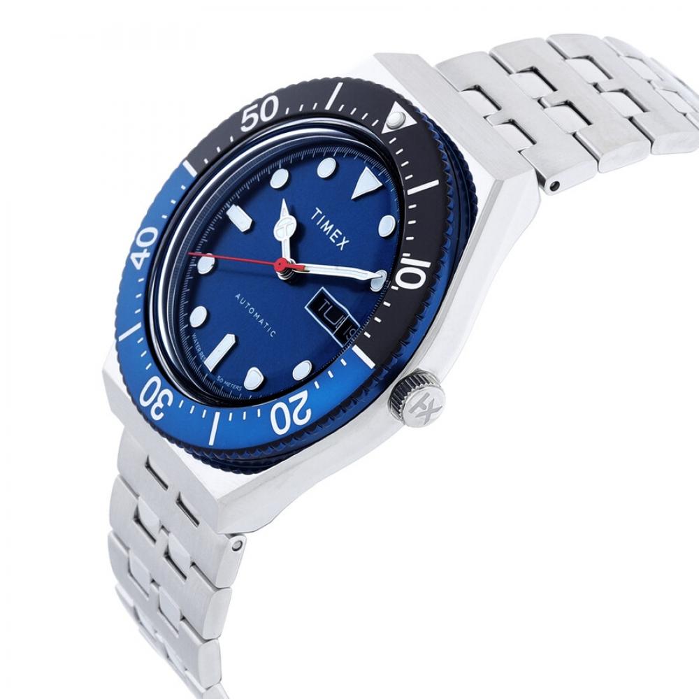 Timex M79 Automatic Blue Dial Men S Watch Tw2v25100