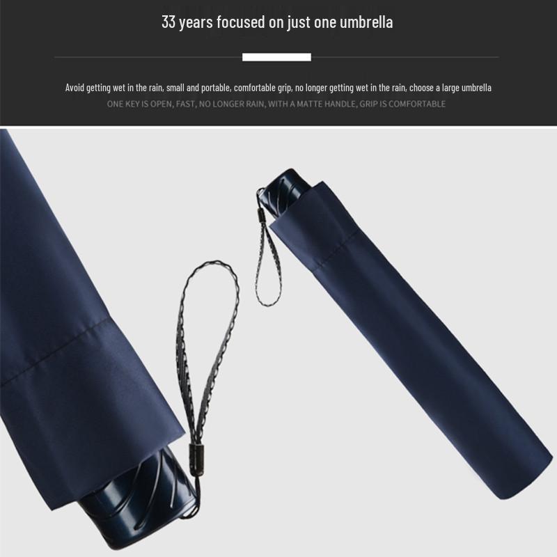 Large Folding Umbrella for Two or Three People with Sun Protection and Anti-UV Features