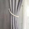 1PCS Simulation Pearl Magnetic Curtain Tiebacks Curtain Ties Car Curtain Ties Decorative Ties Bundle Rope Children's Room Decoration