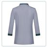 Women's Three-Quarter Sleeve Hotel Attendant Uniform with Print Embroidery