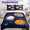 3pcs Ball Sports Bedding Set Duvet Cover Closure Includes 1 Duvet Cover & 2 Pillowcases, Soft and Comfortable for All Seasons.