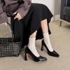 Krazing Pot Schaffell Spitz zulaufende Zehenpartie Hohe Absätze Sommer Einfarbige Schuhe Große Größe 41 Basisbekleidung Damen Moderne Pumps