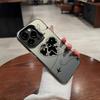 New love plane couple iPhone17 mobile phone case Apple 16Pro anti-drop IMD color silver 15pm