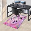 1pc Glowing Lioness Office Chair Mat - Sparkling Heart Design, Anime Cartoon Style, Non-Slip Rug for Home and Office Decor, Suitable for All Seasons.H