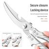 New Arrival: Extra Large Japanese Kitchen Scissors - Multifunctional, Thickened, Lengthened, and Labor-Saving for Chicken and Fish Bones