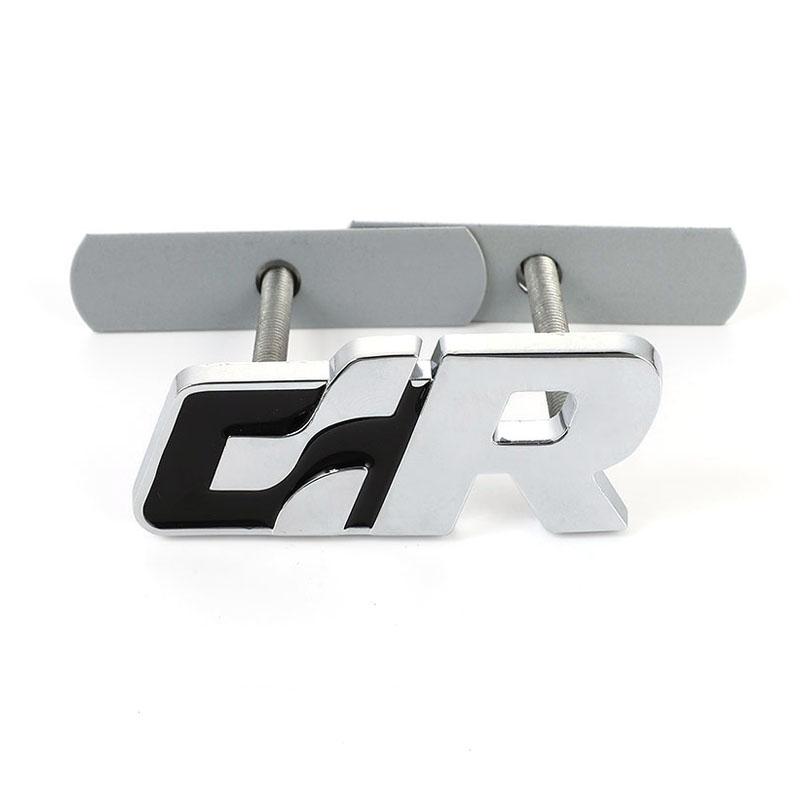 RUNTB1 Car Front Hood Grill Sticker Emblem Auto Grille Badge for Volkswagen R Racing VW Sagitar Passat Golf Tiguan Touareg CC GR SR