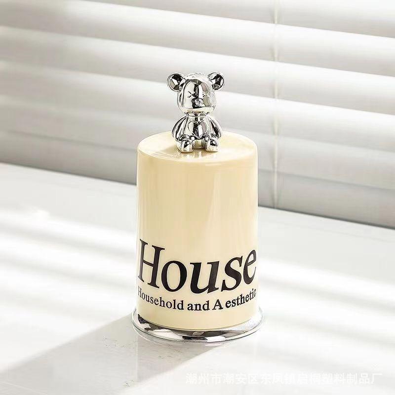 Toothpick holder Household living room dust-proof toothpick storage box Stylish and simple toothpick box