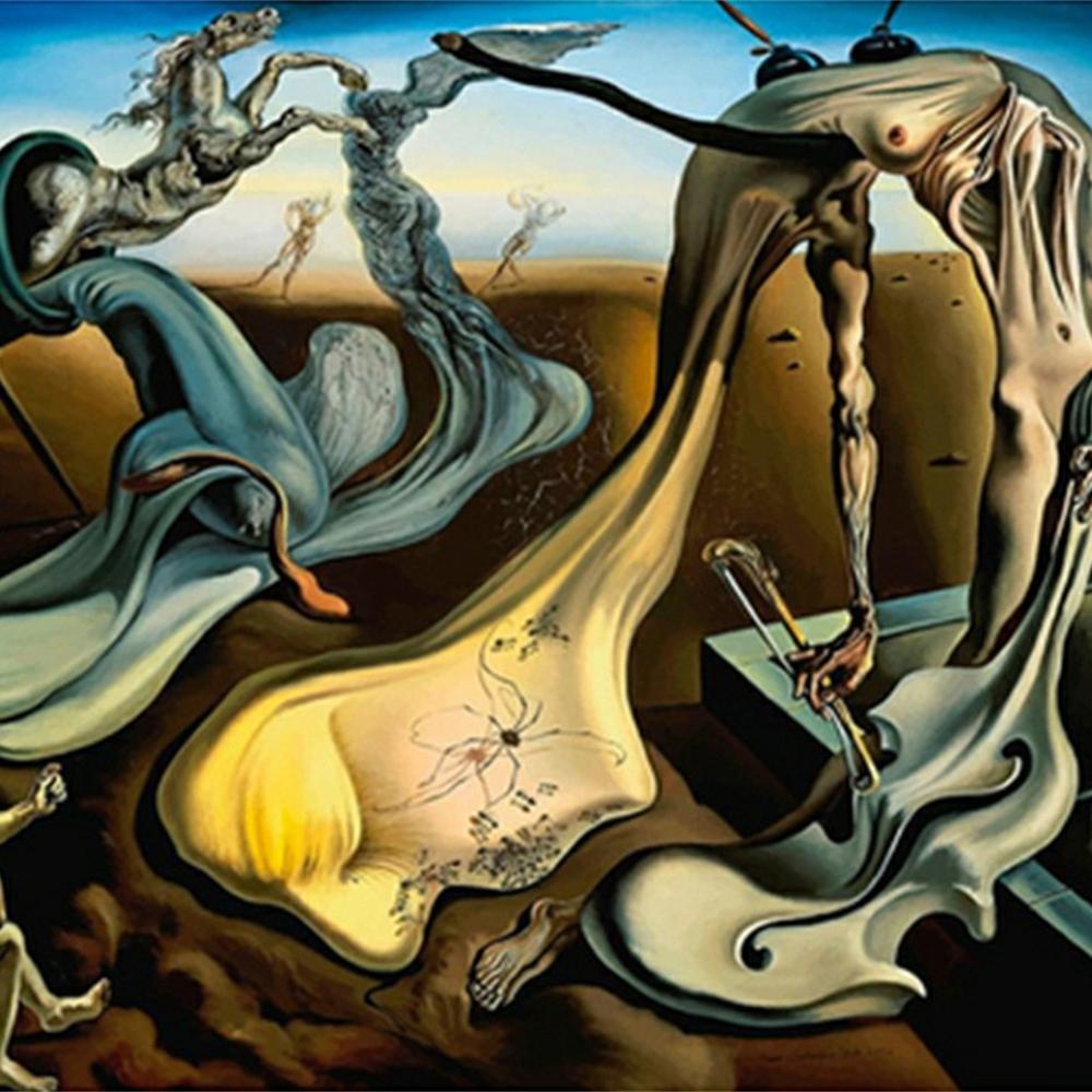 Surrealism Famous Artwork By Salvador Dali 5D DIY Art Diamond Painting Cross Stitch Pattern Pictures Mosaic Embroidery Home Deco