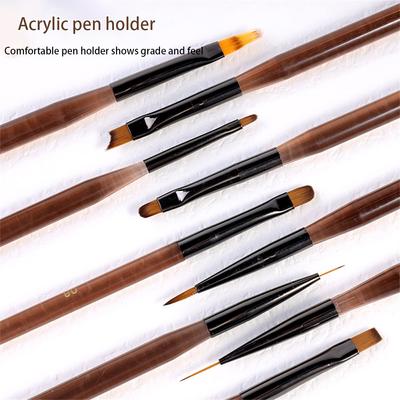 French Stripe Nail Art Liner Brush Tips Ultra-thin Line Drawing Pen UV Gel Painting Brushes Manicure Tools