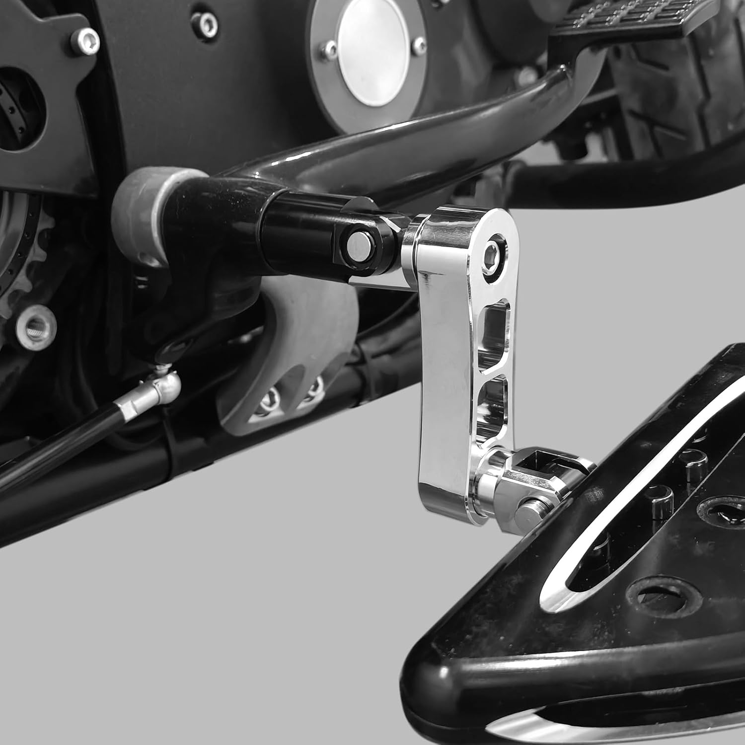 HDBUBALUS Passenger Footpegs Mount Kit Adjustable Highway Pegs Extension Brackets Male Mount Footpegs Clamp fit For Harley Sportster Dyna Softail