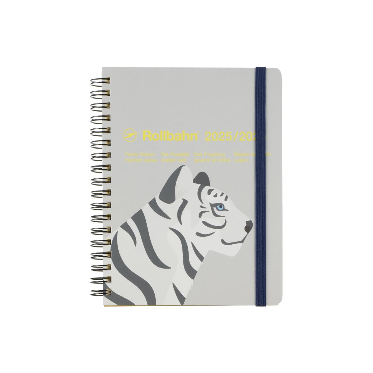 

Delfonics Planner 2025-2026 Edition (Starting March 2025) Rollbahn Zoo L Monthly Planner (White Tiger)