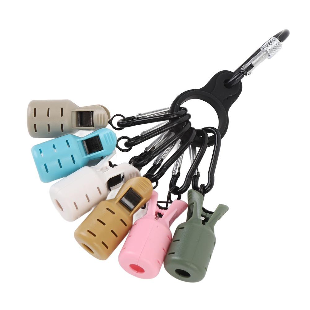 6PCS Easy Clip Squid Jig Hook Protector with Carabiner Squid Jig Bait Protector  Sea Fishing