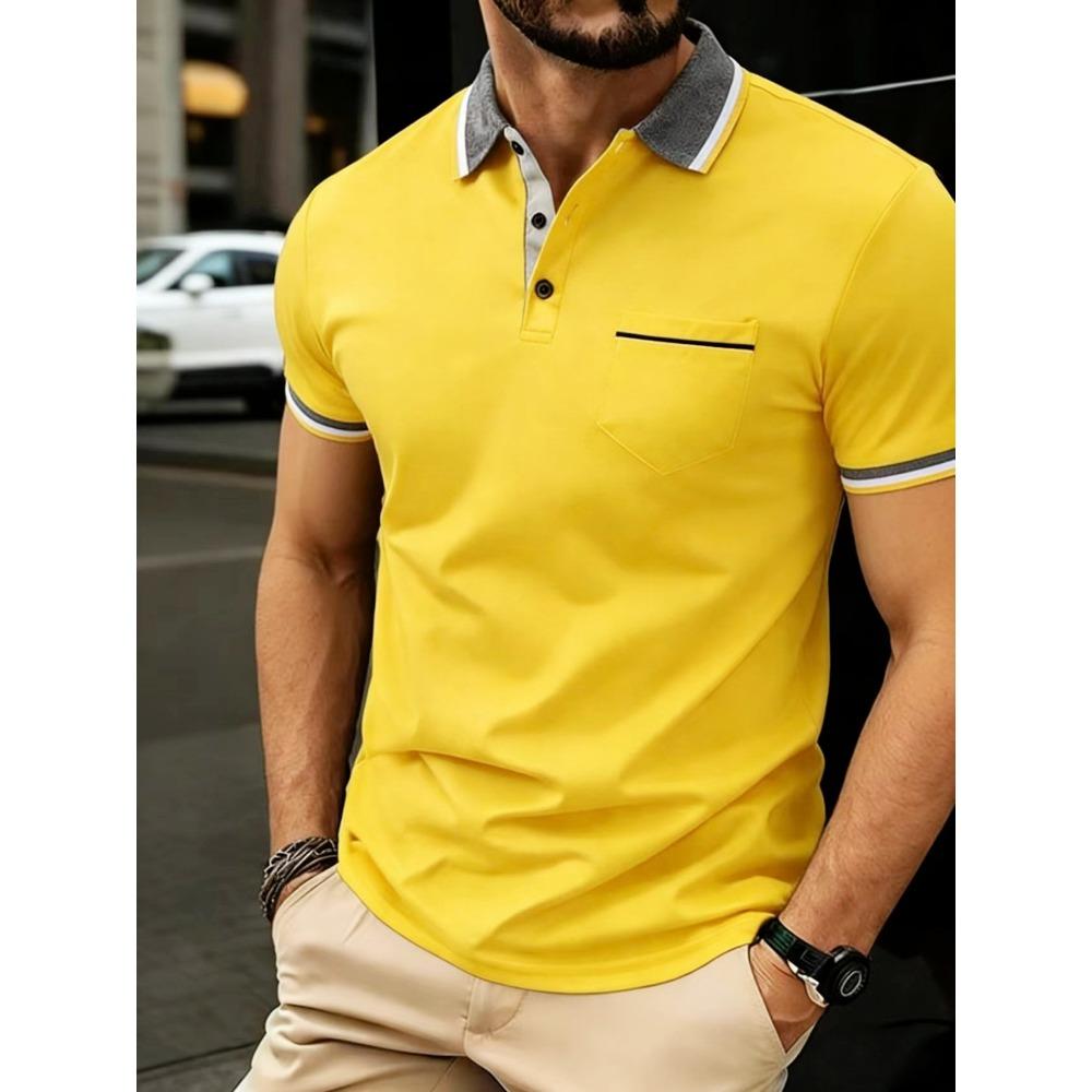 Men's New Summer Casual Short Sleeved Breathable Fashionable Polo Shirt