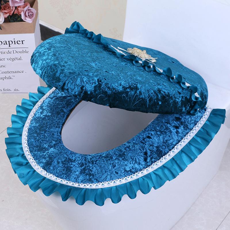 

Two-piece toilet seat cushion set Four-season toilet cover Two-piece toilet cover