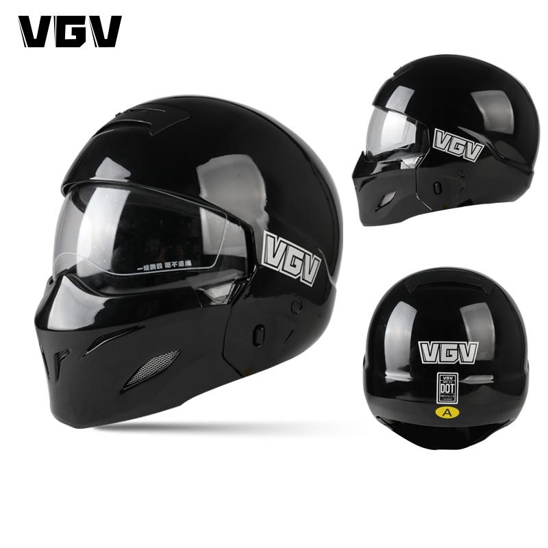 

VGV Scorpion Многоцелевой съемный шлем Мотоциклетный Локомотив Индивидуальность Половина шлема Хищник Всесезонный модульный интеграл S