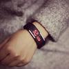 Men Women Fashion Silicone Red LED Sports Bracelet Touch Digital Wrist Watch