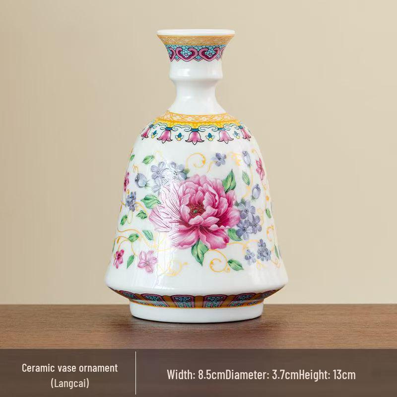 Antique Blue and White Chinese Porcelain Vase - European & American Handicraft for Flower Arrangements