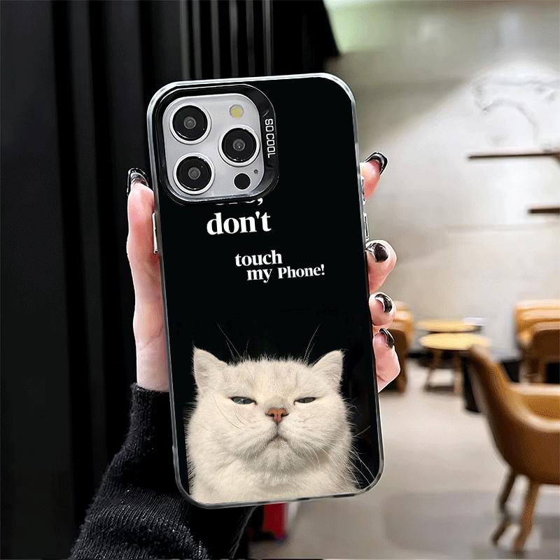 Funny Dont Touch My CallPhone Shockproof Phone Case for iPhone 17 Air 16 16E 15 Pro Max 14 Plus 13 Mini 12 Back Cover Anti Fall