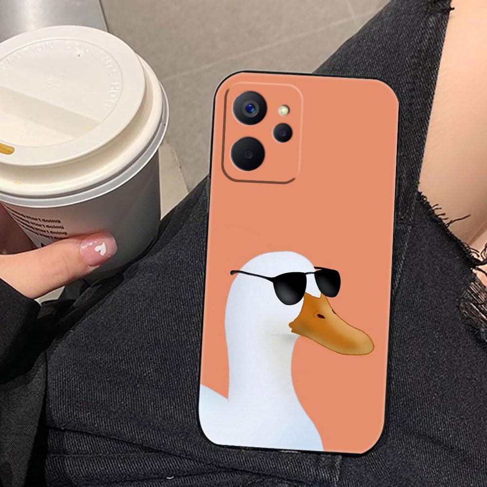 Cartoon Duck Goose Phone Case For OPPO Realme 5 15 15T 14 13 12 11 10 9 9I 8 8I 7 7I 6 Pro Plus TPU Case Funda Shell Cover Capa