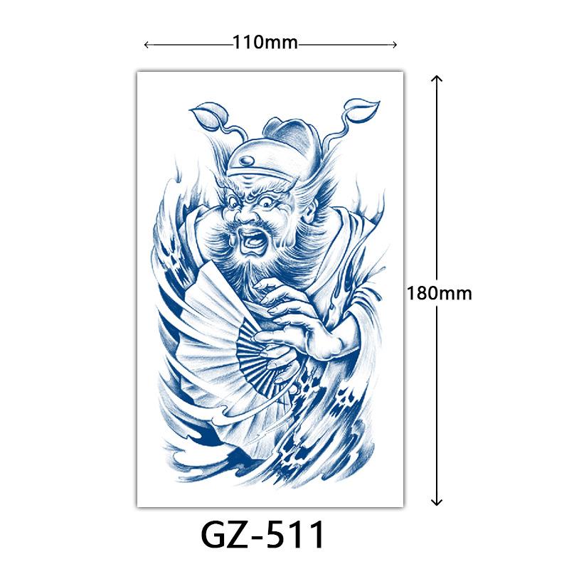 Herbal Tattoo Stickers, Juice Tattoo Stickers, Semi-Permanent Tattoo Stickers Dragon Snake Animal Tattoos