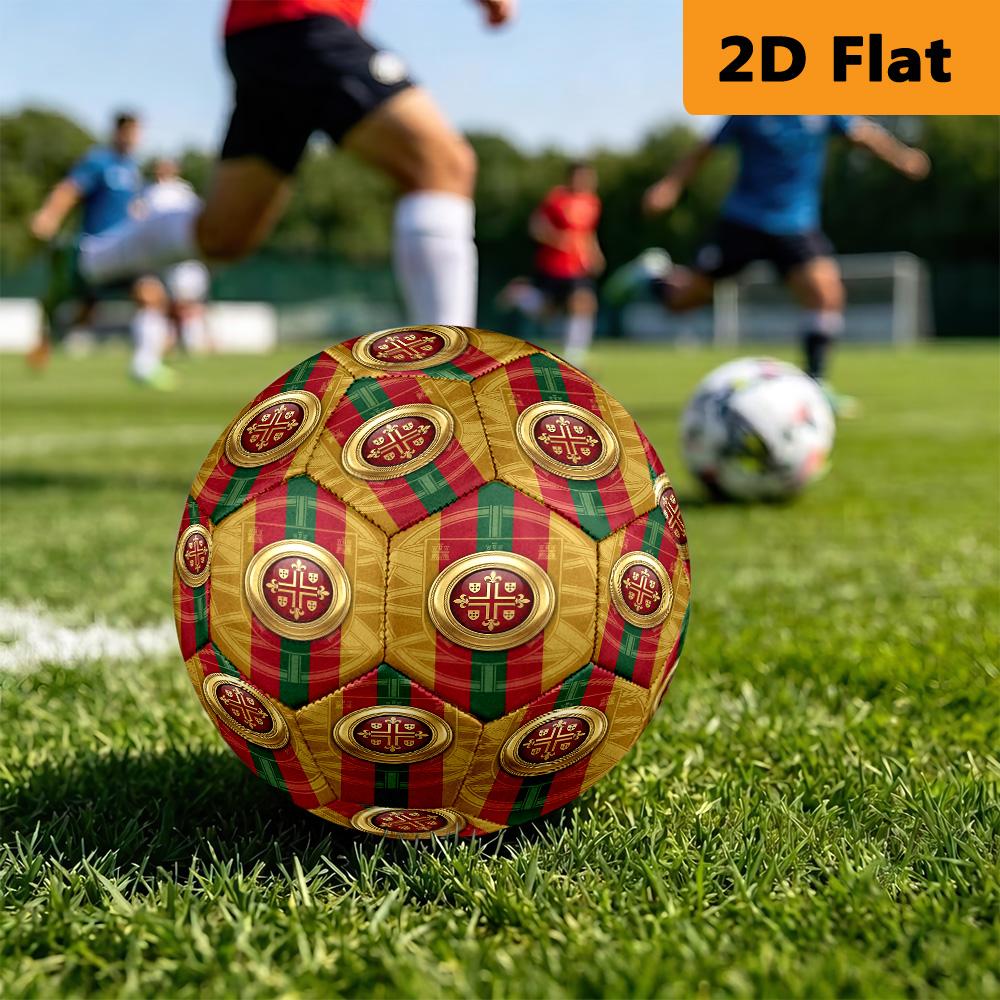 Maritime Heritage Royal Emblem Soccer Ball Suitable for Both Training and Competition Wear-resistant and Slip-resistant High Elasticity
