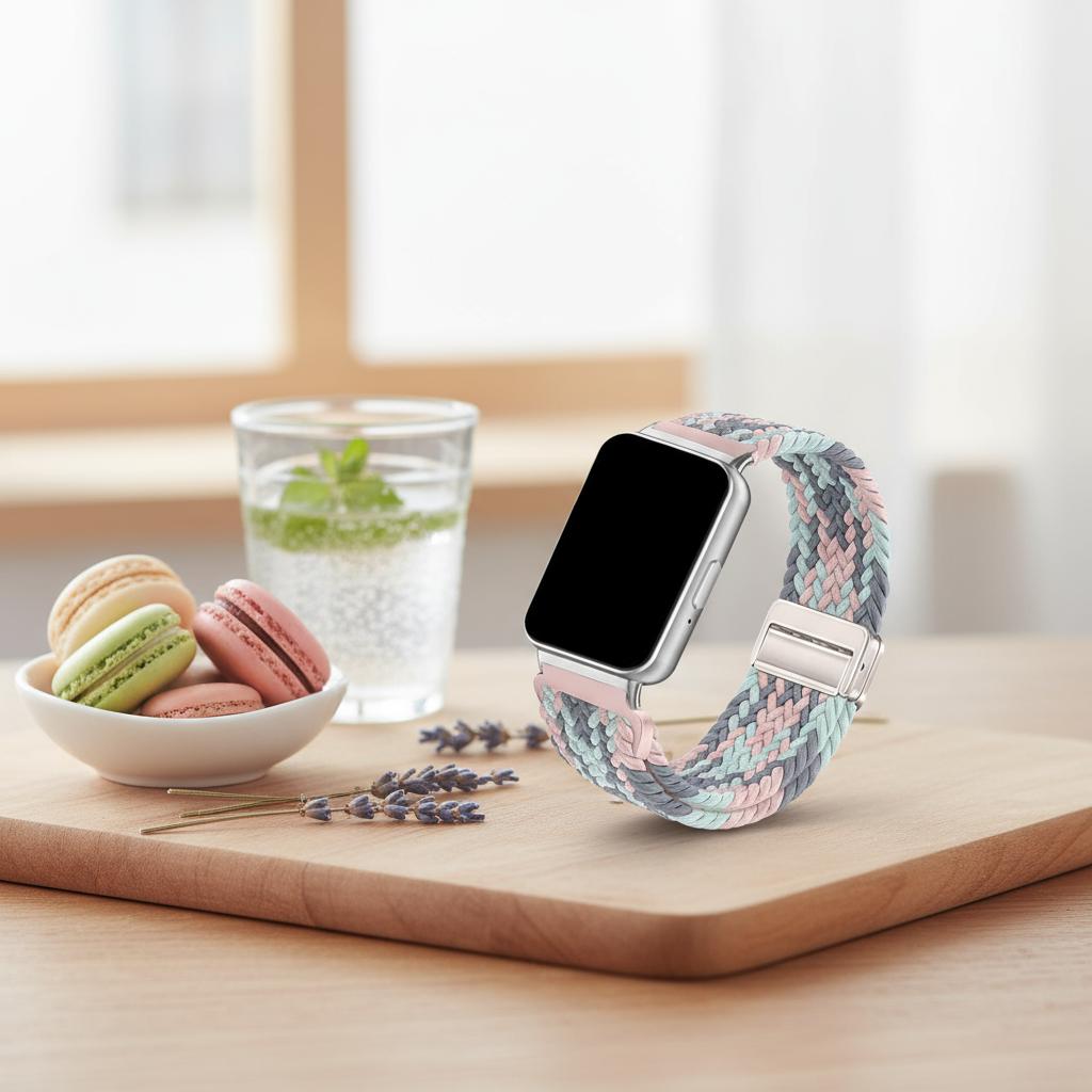 Für Samsung Galaxy Fit 3 Verstellbares Mode Magnetisches Sport Geflochtenes Ersatz-Uhrenarmband Smart Zubehör