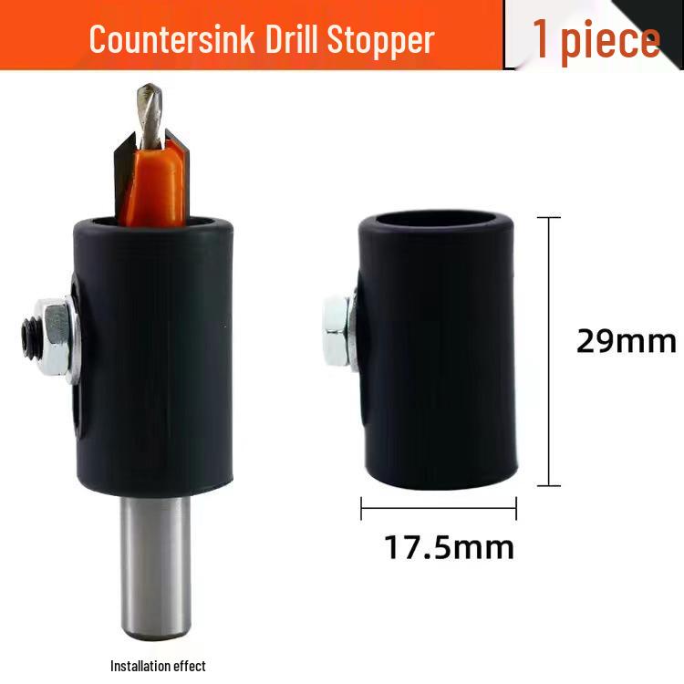 

Double Hole Countersink Drill Bit for Woodworking - Hand Drill Opener & Screw Taper