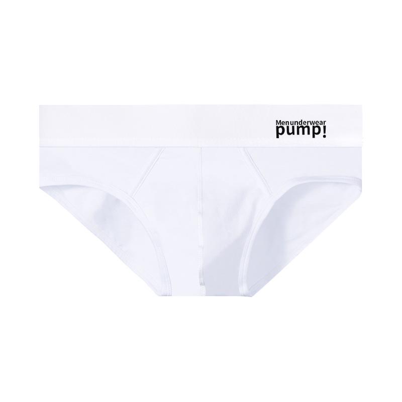 PUMPE! Atmungsaktive Baumwollunterwäsche für Herren - Schwarz/Weiß Europäische & Amerikanische Sexy Slips MP5002
