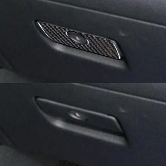 For Chevrolet Camaro 2010-2015 Carbon Fiber Passenger Storage Box Cover Trim