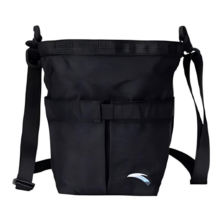 

New Anta Fabric Shoulder Bag Crossbody Bag Regular Unisex Black 192438121-1 24.1*9.9*21.6CM