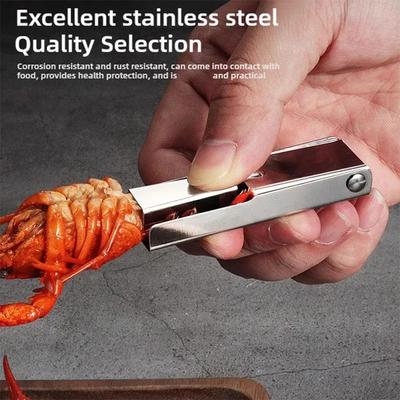 Creative Fashion Stainless Steel Lobster Sheller Portable Labor-saving Crayfish Peeler Tool Easy Peeling Shrimp Tail Peeler Hous