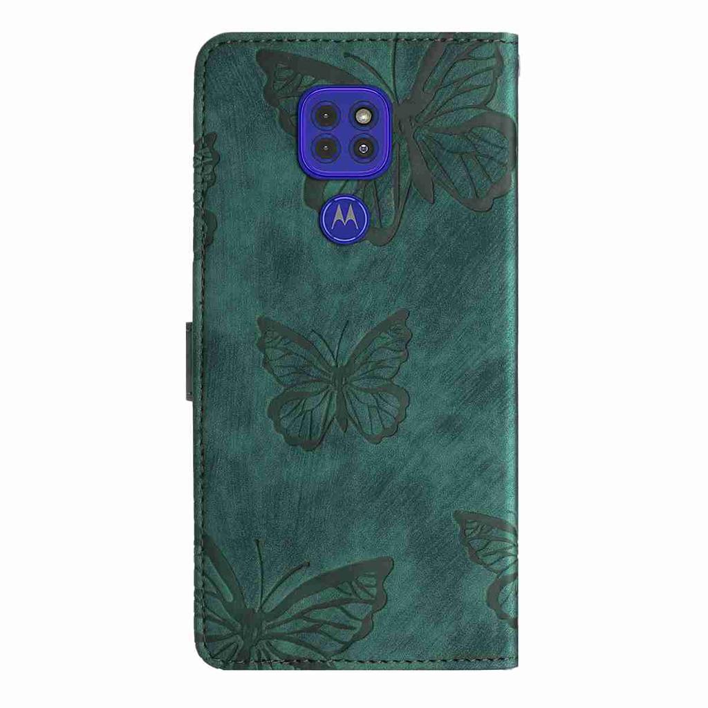 For Motorola Series.Moto E13 E20 G05 G54 Edge 40 Edge 50 Edge 60...Faux Leather Wallet Case with Butterfly Design,Card Slots & Shockproof Protection